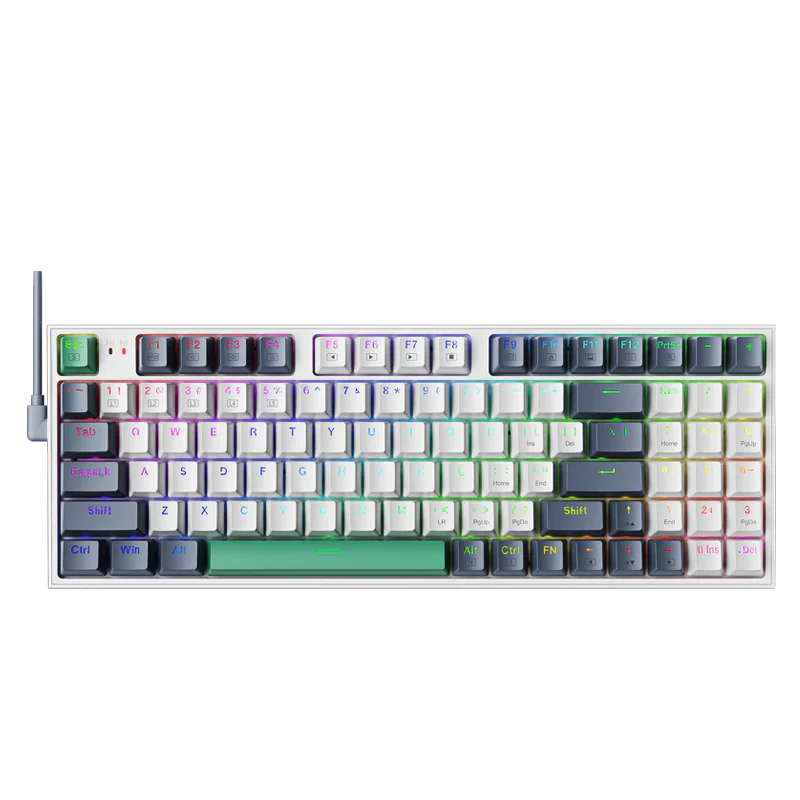 Teclado Gamer Mecánico Machenike K500 Blanco - Imagen 1