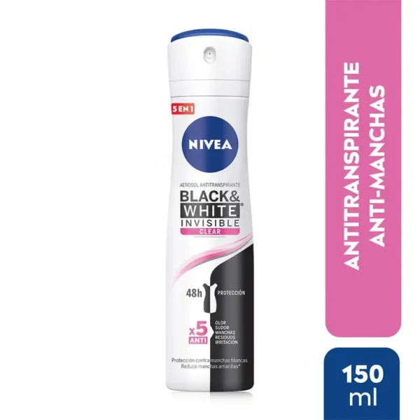 Desodorante Spray Invisible Black & White