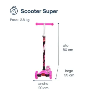 Scooter Junior Bebesit S012b Rosado - Imagen 3
