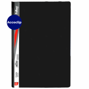 carpeta vinil con accocpli oficio negra fultons