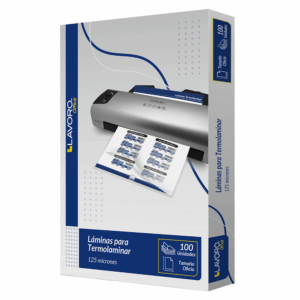 lamina para termolaminar oficio 228x340 mm 100 unidades 125 micrones lavoro - Imagen 2