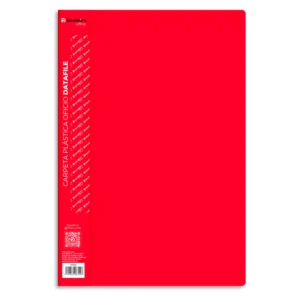 carpeta plastica con gusano oficio datafile roja rhein