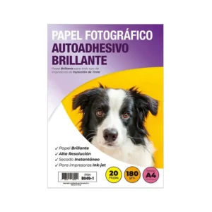 papel fotografico inkjet autoadhesivo brillante a4 180 gr 220 hjs adetec
