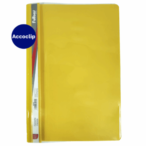 carpeta vinil con accocplip oficio amarilla fultons