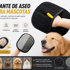 Guante Quitapelos para Perros y Gatos
