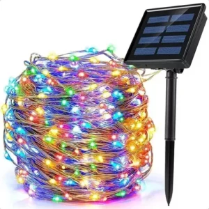 Luces Hada Navidad Multicolor Solares 10 m