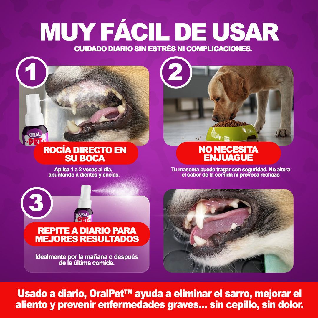 Oral Pet Spray Bucal Limpiador Mascotas - Imagen 5