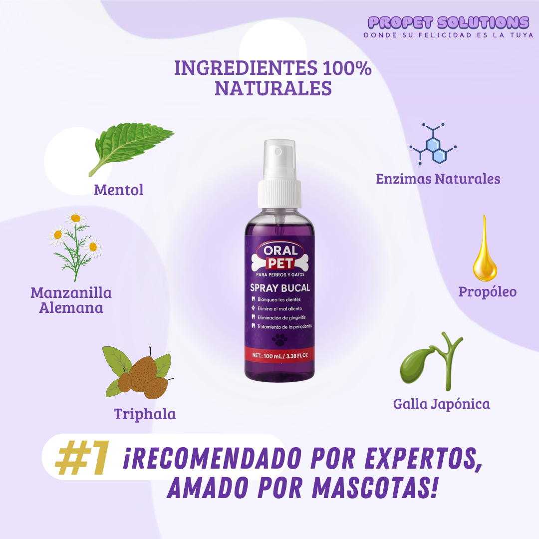 Oral Pet Spray Bucal Limpiador Mascotas - Imagen 4